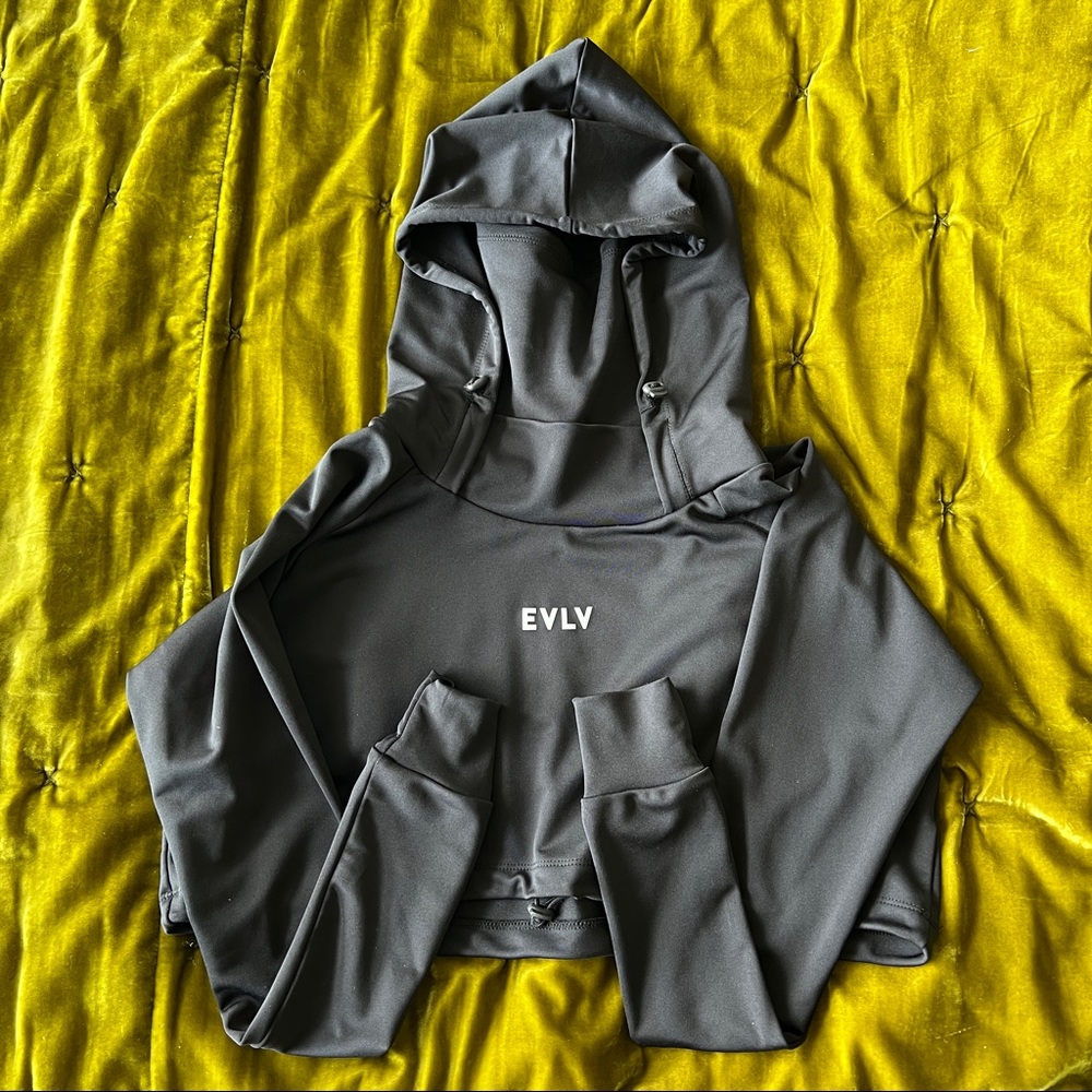 Evolve Nation EVLV Crop Hoodie with Mask Small
